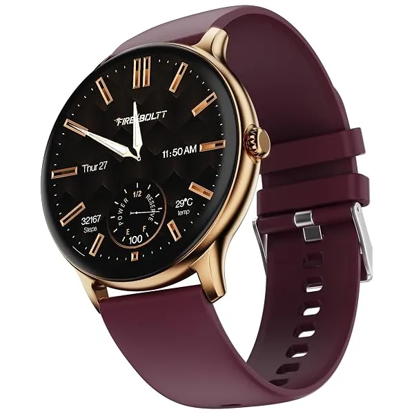 Fire-Boltt Phoenix Pro Round Smart Watch 1.39" HD Display with Bluetooth Calling, AI Voice Assistant, SpO2 & Heart Rate Monitor, 120+ Sports Modes, IP67 Waterproof Smartwatch for M — Linkbiz SmartDeal's