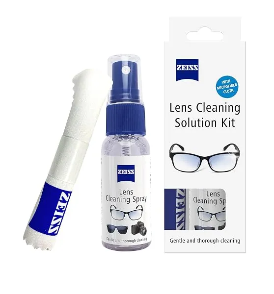 ZEISS Lens Cleaning Solution Kit 30ml with Microfiber Cloth- Pack of 1 | Perfect Lens Cleaner for Spectacles, Eyeglasses, Sunglasses, Camera Lenses and Binoculars — Linkbiz SmartDeal's