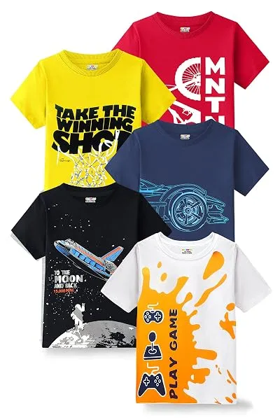 Kuchipoo Boys Half Sleeves Cotton T-Shirt — Linkbiz SmartDeal's