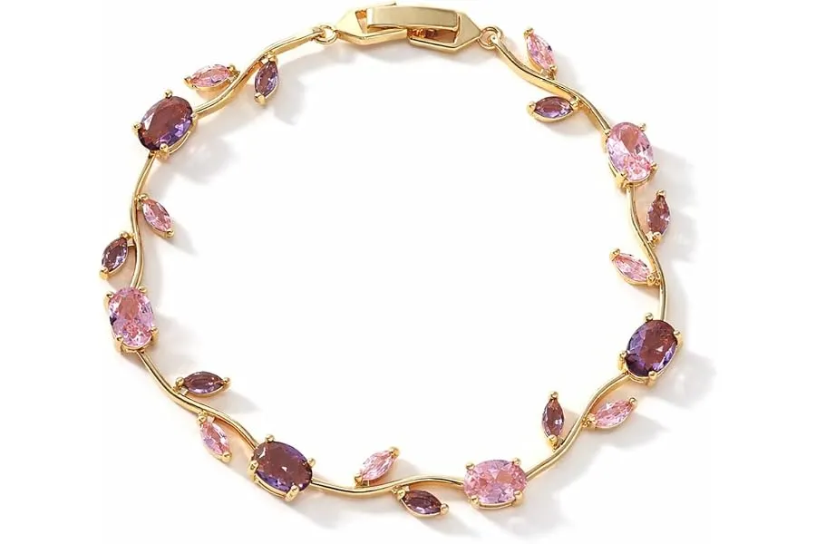 Shining Diva Fashion Tulip Bracelet for Women, Floral Crystal, Anti Tarnish Jewellery Latest St — Linkbiz SmartDeal's