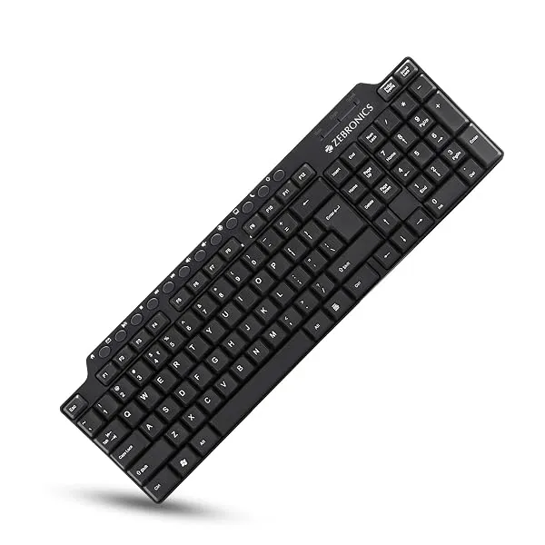 Zebronics ZEB-KM2100 Multimedia USB Keyboard Comes with 114 Keys Including 12 Dedicated Multimedia Keys & with Rupee Key — Linkbiz SmartDeal's