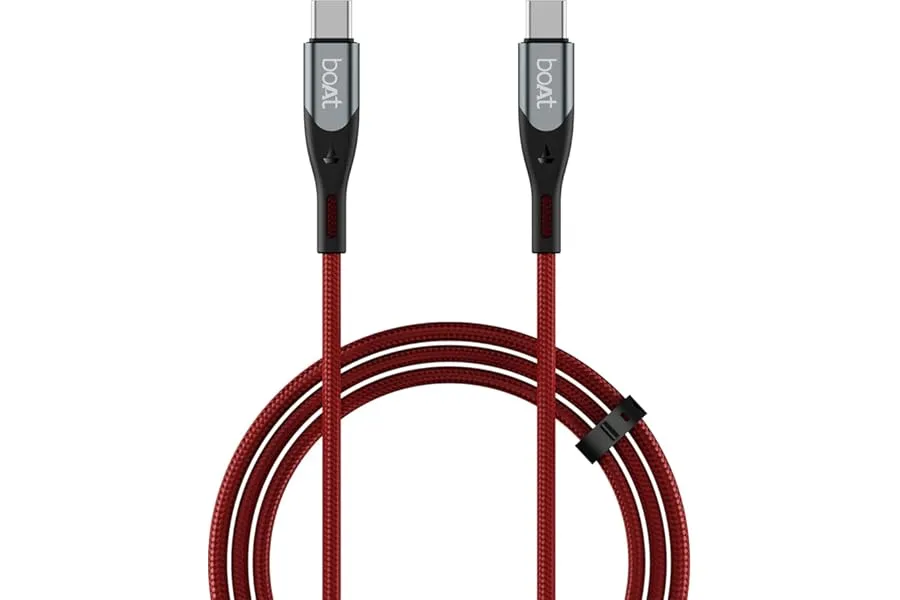 boAt Type C to C 65W Fast Charging Cable with 480 Mbps Data Transfer, Tangle-Free Cable in Prem — Linkbiz SmartDeal's