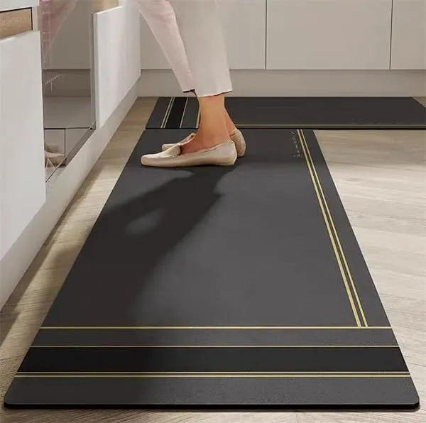 TEKCOOL 2 Pcs Kitchen Mats Set – Waterproof Memory Foam Anti-Fatigue Mat Non-Slip Rug for Kitchen, Sink, Laundry & Home Office – 120x40 cm + 40x60 cm — Linkbiz SmartDeal's