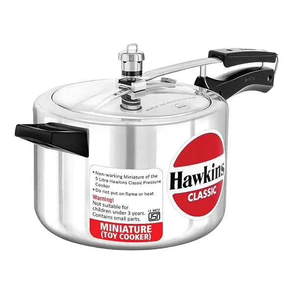 Hawkins Miniature Cooker, Toy Cooker for Kids, Mini Cooker, Small Cooker for Kids, Silver (MIN) — Linkbiz SmartDeal's