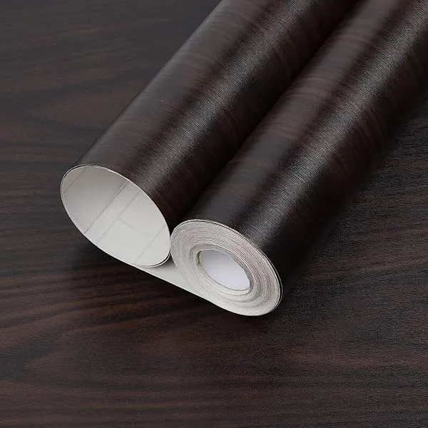 ELTON DIY Wall Paper/Wall Sticker Self Adhesive Waterproof for Living Room Bed Room Furniture Make Over Interior Exterior (45X300 CM) Mahogany — Linkbiz SmartDeal's