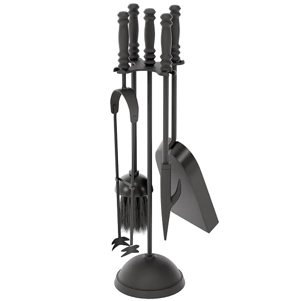 Fire Vida 5 Pieces Malham Fire Companion Set, Black Fireplace — Linkbiz SmartDeal's