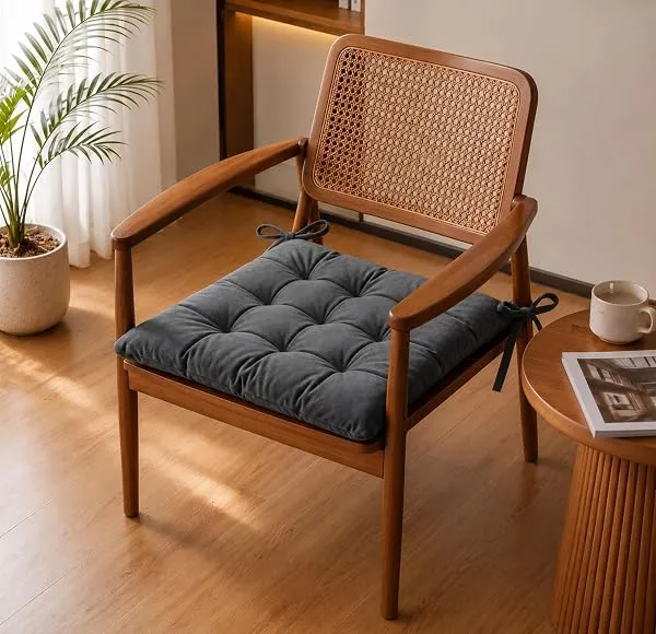 BSB HOME Chair Pad Cushion with Tie Straps,Thick Tufted Seat Cushion for Dining,Office & Wooden Chairs,Soft Comfortable Chair Seat Pad with Durable Stitching,16 x 16 Inches(41 x 41 — Linkbiz SmartDeal's