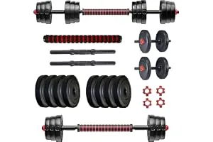Protoner PVC 3 in 1 convertible DM 4-40 Kg Dumbbells Set and Fitness Kit for Men and Women Whol — Linkbiz SmartDeal's