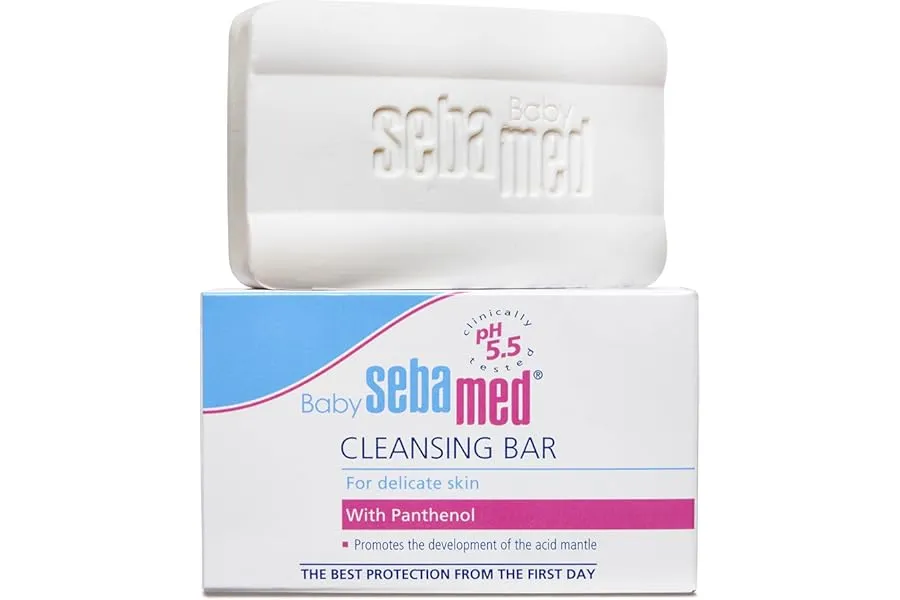 Sebamed Baby Cleansing Bar 100g|Ph 5.5 | With Panthenol|No tears & Soap Free bar| For Delicate — Linkbiz SmartDeal's