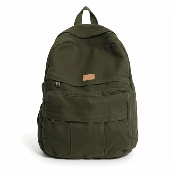 FUOCO Laptop Backpack for Women Men - College School Bag with Bottle Holder for Boys Girls- Stylish Canvas Travel Backpacker for Students Office Casual Use — Linkbiz SmartDeal's
