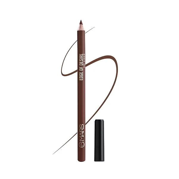MARS Edge of Desire Lip Liner Pencil | Dermatologically IN-VIVO Tested | One Swipe Highly Pigmented Lipliner | Smooth Glide | Long-Lasting Lip Pencil | (1.4gm) (14-CHOCO BUTTER) — Linkbiz SmartDeal's