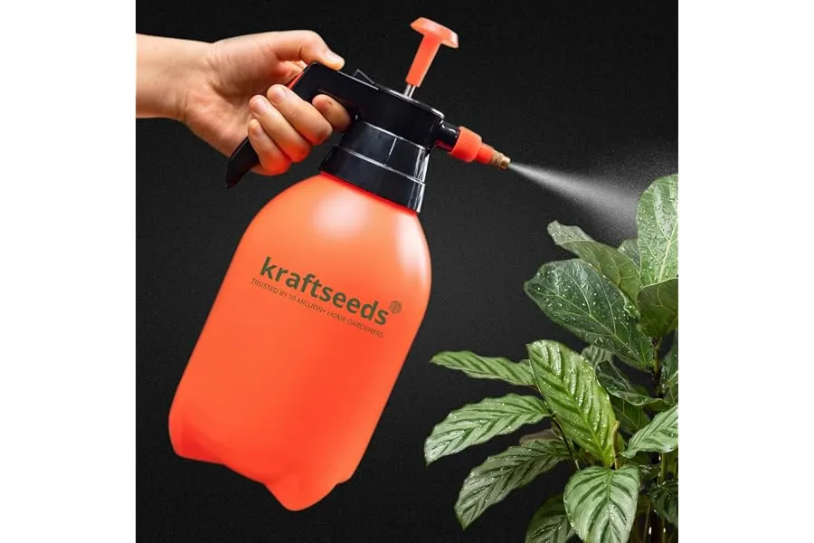 Kraft Seeds 2L Spray Pump for Plants | Garden Sprayer with Adjustable Brass Nozzle | Plastic Wa — Linkbiz SmartDeal's