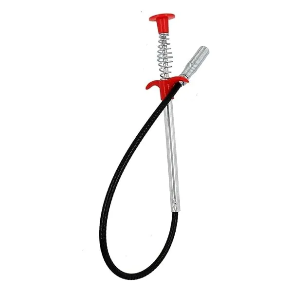 Divayanshi Flexible Drain Cleaner Wire Stick | Stainless Steel Hair Catching Claw Tool for Sink, Sewer, Pipe, Basin and Gardening | Spring Plunger for Kitchen, Bathroom – 160 cm Cl — Linkbiz SmartDeal's