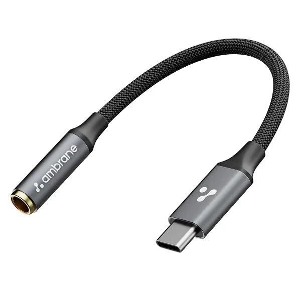 Ambrane Type C to 3.5mm Audio Jack Converter with DAC Headphone Adapter — Linkbiz SmartDeal's