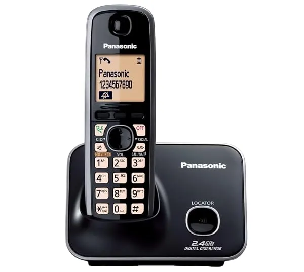 Panasonic Single Line Digital Cordless Telephone, Black | 2.4 GHz, Single Line, Digital — Linkbiz SmartDeal's