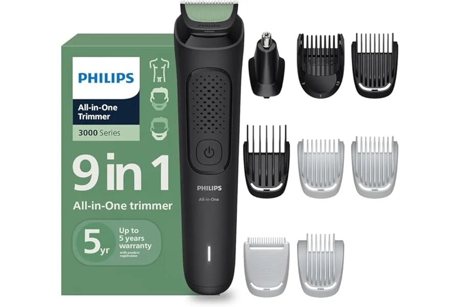 Philips India's No.1 Men's Trimmer* | One stroke beard trimming | All-in-One Grooming Kit- Face — Linkbiz SmartDeal's