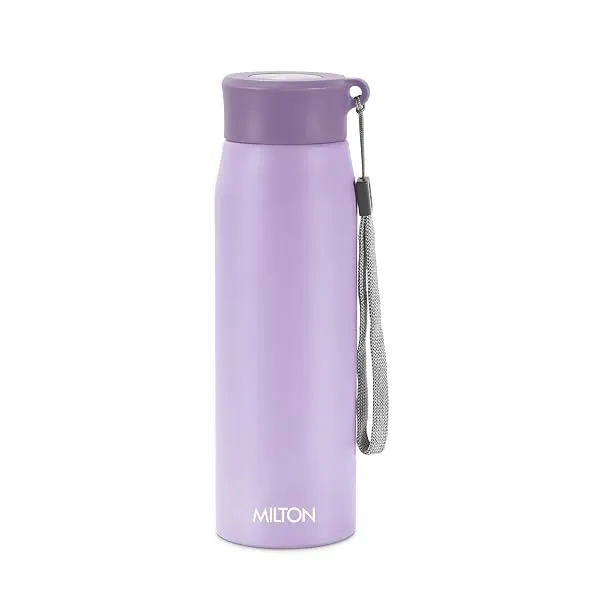 MILTON Handy 650 Stainless Steel Sipper Water Bottle 690 ml, Single Walled, ISI Certified I Leak Proof Lid, Rust Proof I For School, Office, Gym I Purple — Linkbiz SmartDeal's