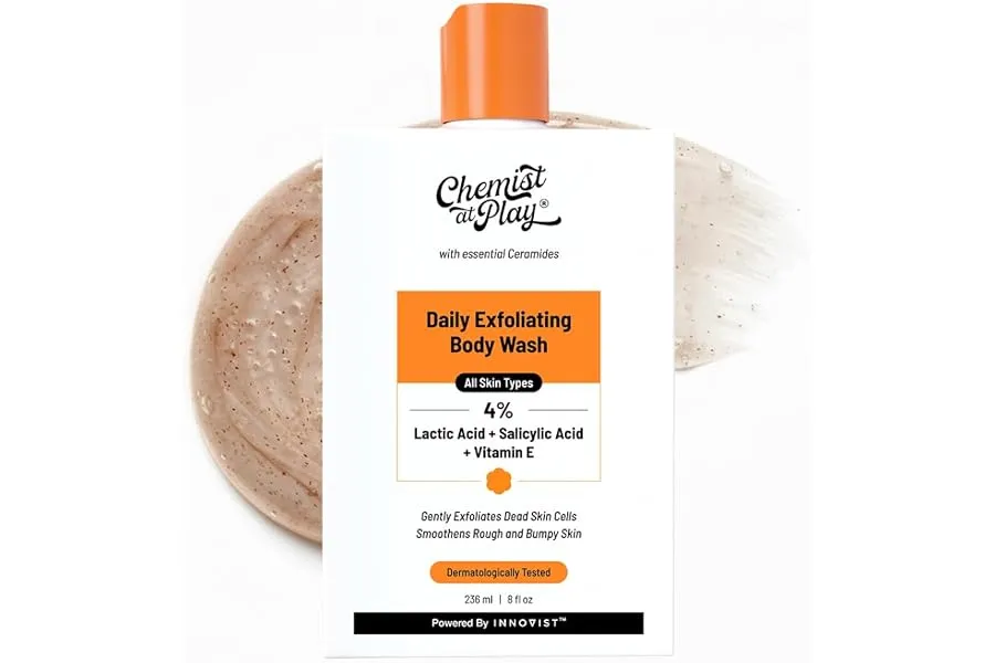 Chemist At Play Exfoliating Body Wash 236ml | Removes Tan, Fights Body Acne, Strawberry Skin | — Linkbiz SmartDeal's