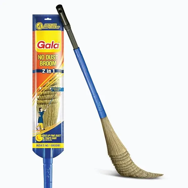Gala No Dust – India's No. 1 Broom | Extendable Handle, No Ladder Needed for Ceiling & Fan Cleaning | Broomstick Jhadu | Traps Fine Dust & Hair, No Back Strain — Linkbiz SmartDeal's