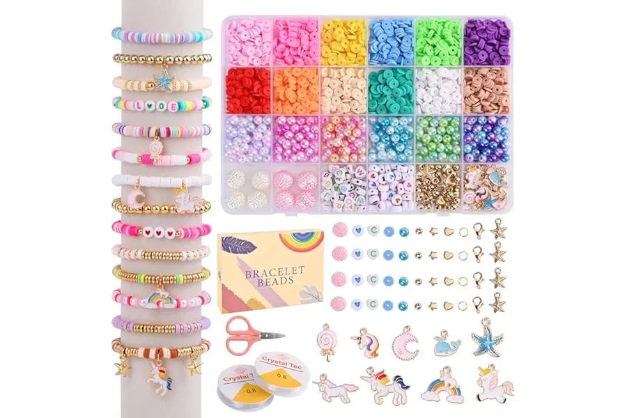 Satmarhz Unicorn Bracelet Making Kit for Girls, Jewellery Making Kit for Kids DIY Bead Set Maki — Linkbiz SmartDeal's