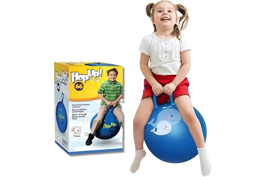 Storio Sit And Bounce Rubber Hop Ball Jumping&Bouncing Ball For Boys Girls Toys|Indoor&Outdoor| — Linkbiz SmartDeal's