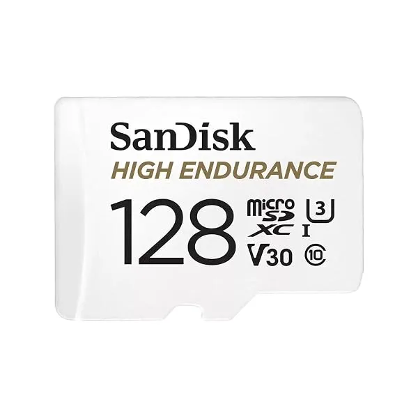 SanDisk 128GB High Endurance Video MicroSDXC Card with Adapter for Dash Cam and Home Monitoring Surveillance Systems - C10, U3, V30, 4K UHD, Micro SD Card - SDSQQNR-128G-GN6IA — Linkbiz SmartDeal's