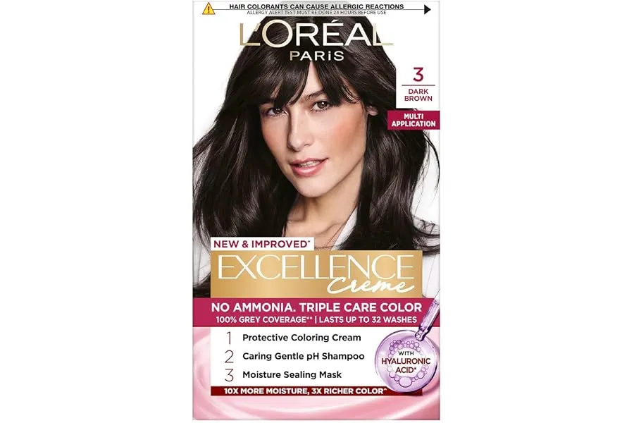 L'Oréal Paris Permanent Hair Colour, 3 Natural Darkest Brown, 72ml+100g — Linkbiz SmartDeal's