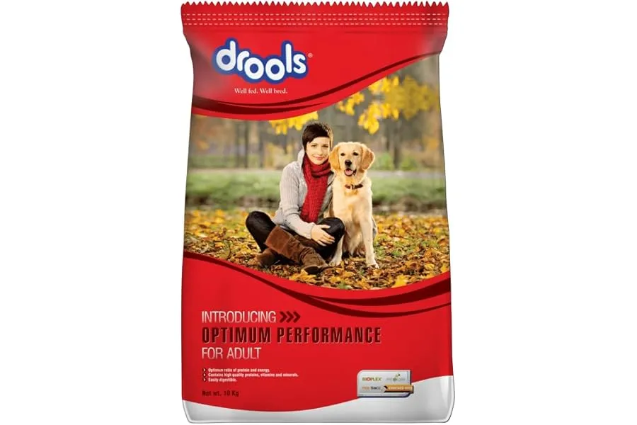 Drools Optimum Performance Adult Dry Dog Food 10kg | Chicken Flavour | Optimum Protein & Energy — Linkbiz SmartDeal's
