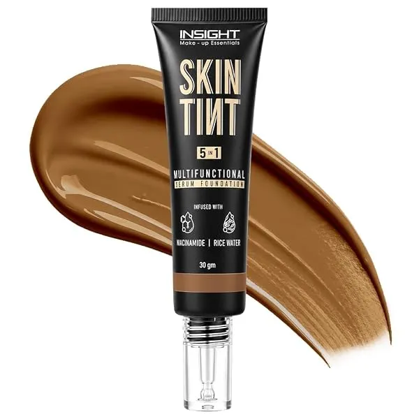 INSIGHT Skin Tint 5-in-1 Serum Foundation (30g) | SPF 20 PA++++ | Lightweight, Hydrating & Brightening with Niacinamide & Rice Water | Primer, Moisturizer & Sunscreen in One | For — Linkbiz SmartDeal's