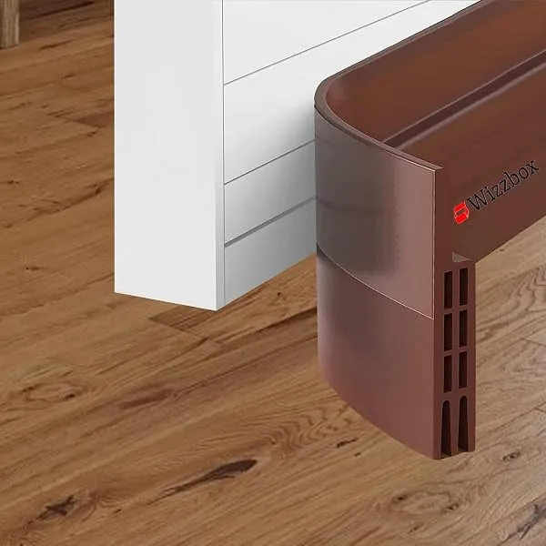 WIZZBOX Silicon Door Bottom Sealing Strip | Self Adhesive Door Sealing Strip for Home | Cockroach, Insect, Bugs, Air & Dust Stopper| 39 INCH, Brown — Linkbiz SmartDeal's