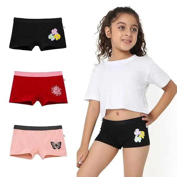 YouGotPlanB Cotton Trunks for Girls | Ages 4-16 | Stretchable Trunks for Kids | Snug-Fit | Perfect for Active Girls — Linkbiz SmartDeal's