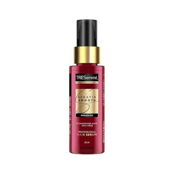TRESemmé Keratin Smooth Anti Frizz Serum 50ml | 72H Frizz Control, Heat Protection & 2X Smoother Hair | Paraben Free Hair Serum for Dry Frizzy Hair — Linkbiz SmartDeal's