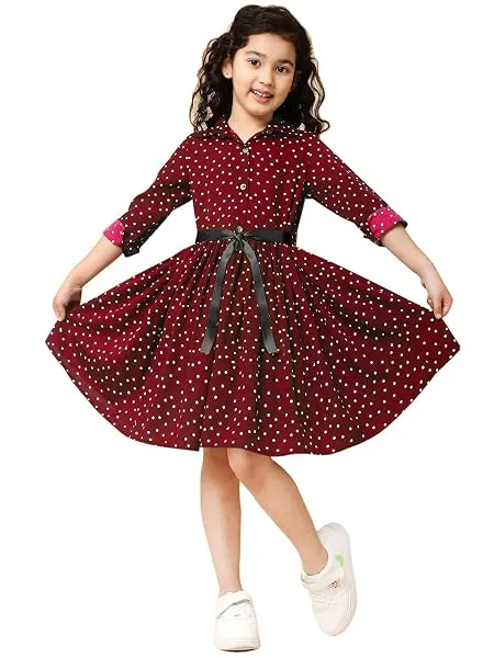 A.T.U.N. (All Things UBER Nice) Girls Standard Length Shirt Dress — Linkbiz SmartDeal's