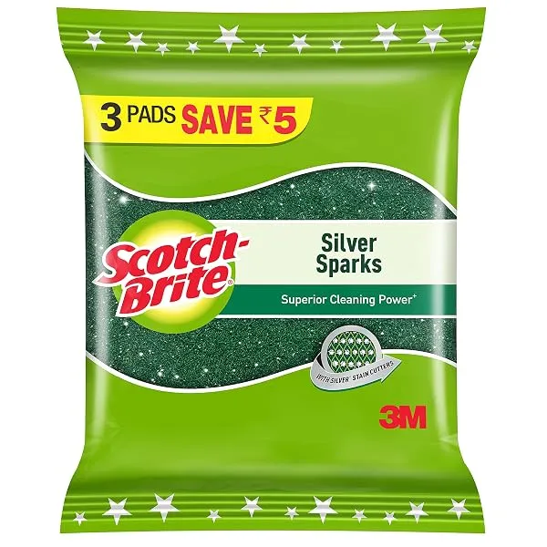 Scotch-Brite Silver Sparks Pad_3s Pack — Linkbiz SmartDeal's