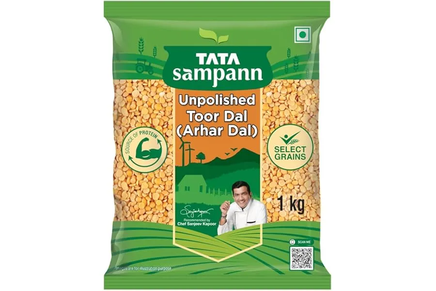 Tata Sampann Unpolished Toor Dal/Arhar Dal, 1kg — Linkbiz SmartDeal's
