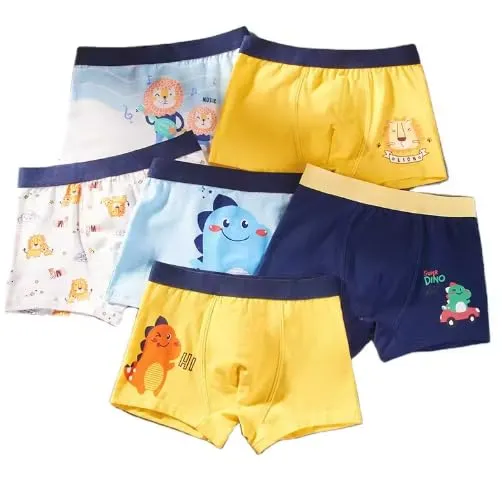 TEDDYIFY Boy's Soft Cotton Briefs Baby Toddler Kids Underwear Various Cute Patterns Cotton Boyshort Underwear (Multicolor) — Linkbiz SmartDeal's