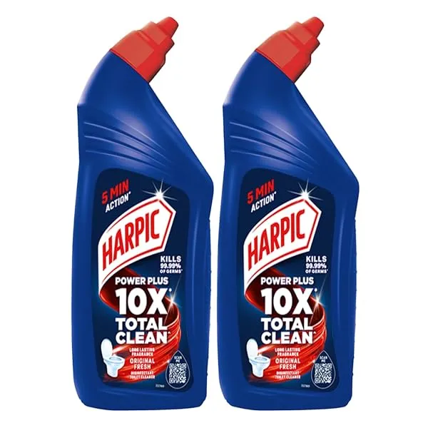 Harpic Disinfectant Toilet Cleaner Liquid, Original - 1 L (Pack of 2) | Kills 99.9% Germs — Linkbiz SmartDeal's