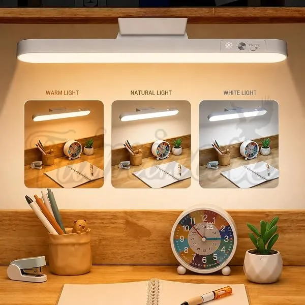 Fulminare Plastic LED Rechargeable Touch Lamp | Magnetic Stick-On Light with 3 Color Modes | USB Charging | Study, Wardrobe, Cabinet, Desk, Kitchen Use | 2-4 Hours Backup | Eye Pro — Linkbiz SmartDeal's