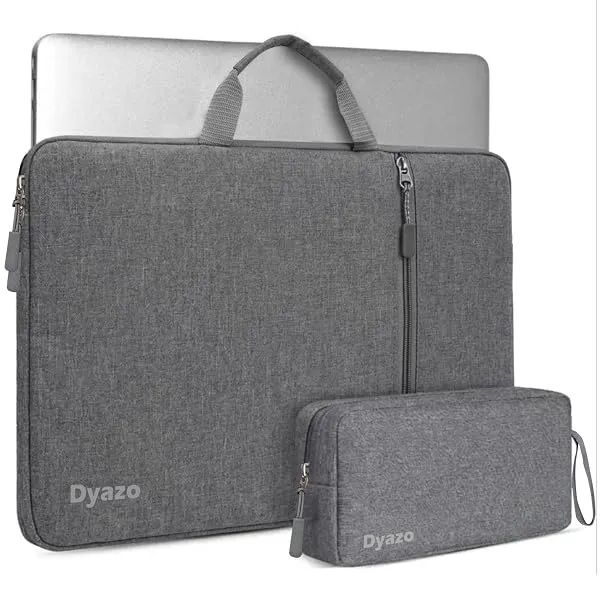 Dyazo 15.6 Inch Laptop Sleeve with Charger Pouch | Front Pocket with Handle Water Resistant Sleeve Case | Compatible for MacBook, HP, Dell, Acer, Asus, Microsoft, Samsung and Other — Linkbiz SmartDeal's
