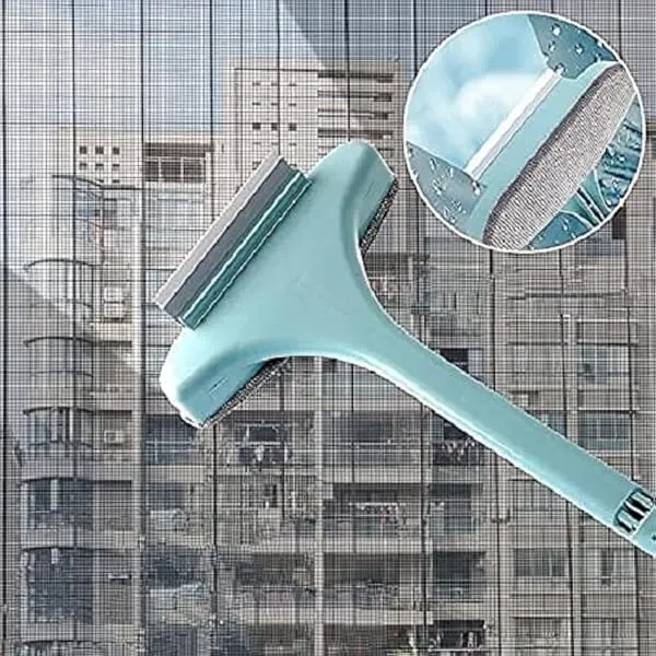 Rushwak Multifunctional Screen Brush 2 in 1 Mesh Cleaning Brush & Wiper with Extended Handle Window Cleaning Brush Net Cleaner Double-Sided Window Mesh Cleaner, Multi Color, Pack o — Linkbiz SmartDeal's