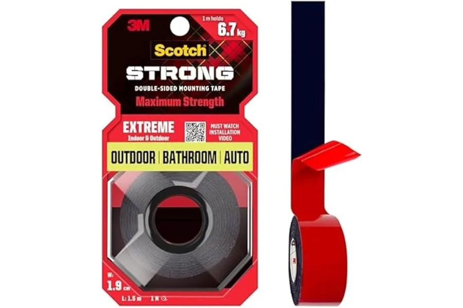3M Scotch Extreme Double Sided Tape, 1M Holds 6.7Kg, Works On Uneven Surfaces, Weather Resistan — Linkbiz SmartDeal's