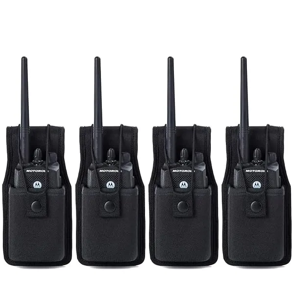 LUITON Universal Radio Case Two Way Radio Holder Universal Pouch for Walkie Talkies Nylon Holster Accessories for MOTOROLA MT500, MT1000, MTS2000 and Similar Models(4pack) — Linkbiz SmartDeal's