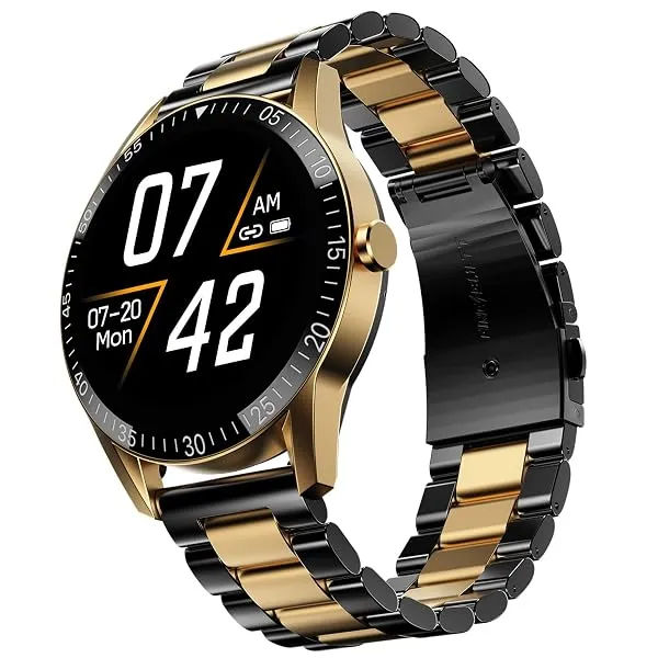 Fire-Boltt Talk Ultra 1.39" Round Display Stainless Steel Luxury Smart Watch, Bluetooth Calling & 360 Health Monitoring, 123 Sports Modes, Inbuilt Voice Assistant (Black Dual) — Linkbiz SmartDeal's