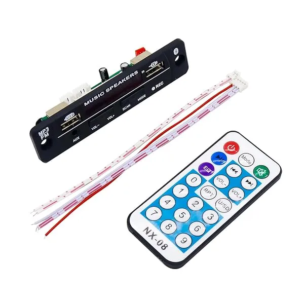 Electronic Spices 12V Bluetooth MP3 USB Charging Port FM Radio Player and decoder Module with Remote Pack of 1pcs — Linkbiz SmartDeal's