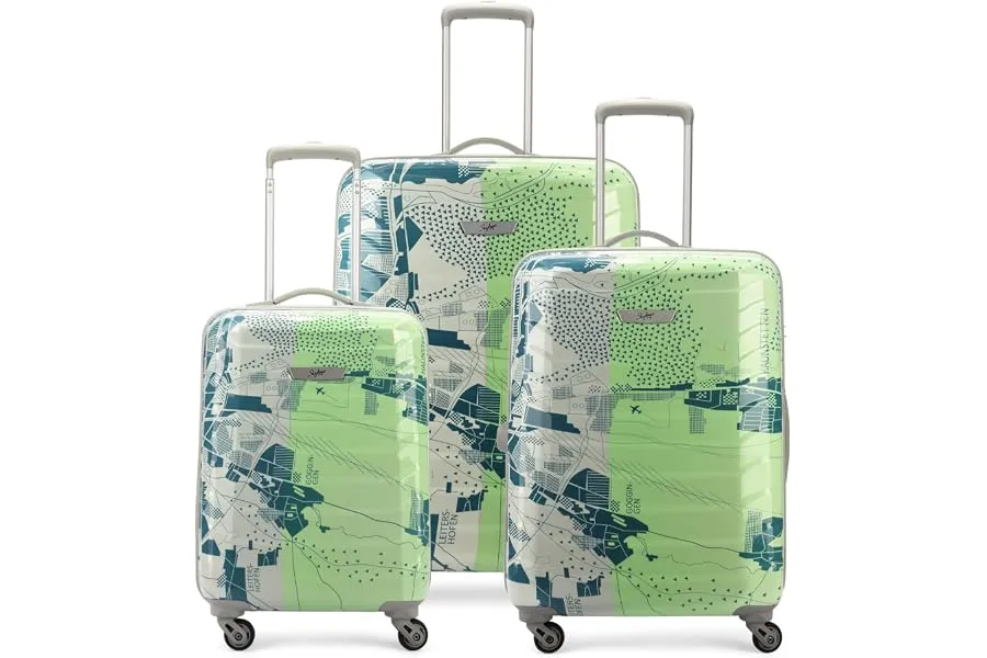 Skybags Trooper Set of 3 (Cabin + Medium+Large) Hard Luggage (55+65+75 cm) | ABS Luggage Trolle — Linkbiz SmartDeal's