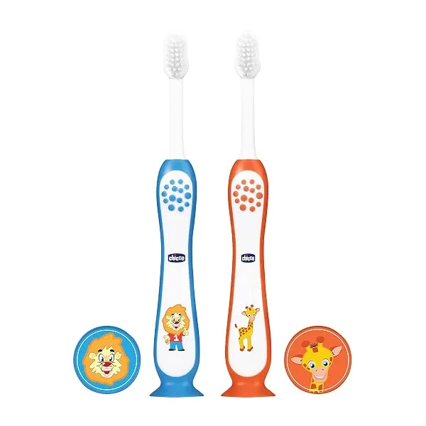 Chicco Toothbrush Set Blue + Orange 3Y-8Y — Linkbiz SmartDeal's