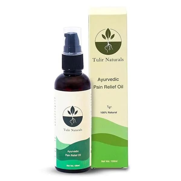 Tulir Naturals Ayurvedic Pain Relief Oil, 100% Natural, Relieves Knee, Joint, Back & Muscle Pain, Fast Absorption, 10 Natural Actives — Linkbiz SmartDeal's