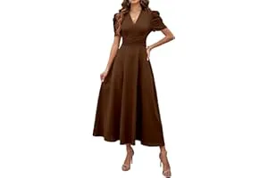 Shasmi Girl's & Women's Solid Color V-Neck A-Line Maxi Dress for Women | New Year Party Outfit — Linkbiz SmartDeal's