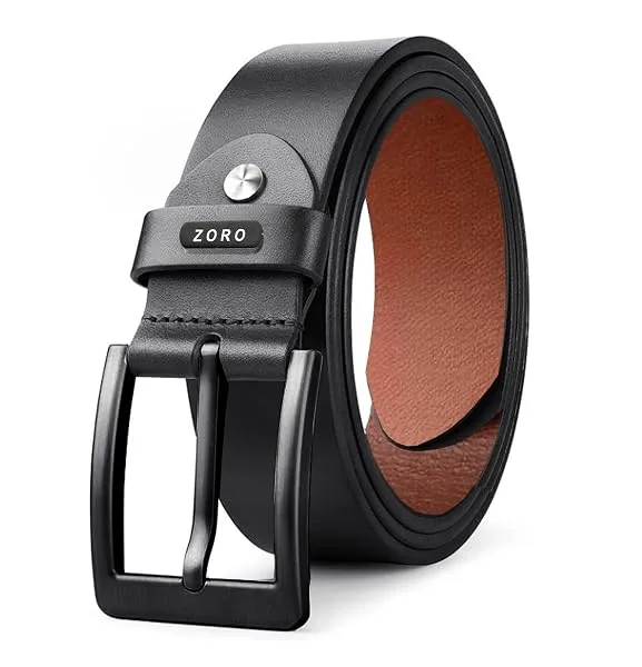 ZORO Men's Genuine Leather Belt for Men | Black,Brown,Tan — Linkbiz SmartDeal's