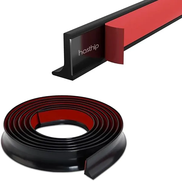 HASTHIP®1 M/39 Water Stopper for Kitchen Slab, Self-Adhesive Collapsible | Silicone Self Adhesive Threshold Waters Stopper Dam Barrier Strip Water Stopper for Bathroom, Tub, Door, — Linkbiz SmartDeal's